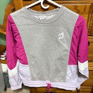 Peloton Gray and Pink Long Sleeve Top